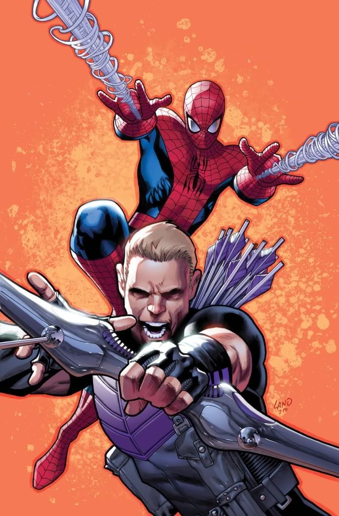spider man and hawkeye pop